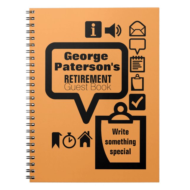 Clipart Välj Färg 2 Anpassningsbar Pension gäst Bo Anteckningsbok Med Spiral (Framsidan)