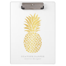 Clipboard - guld- ananas