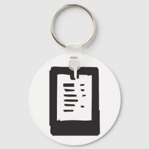 Clipboardsymbol Keychain Nyckelring