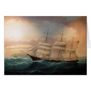 Clipper Frakt Esther Roy 1898 Hälsningskort
