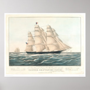 Clipper frakt "Flies Cloud" (0397A) Poster