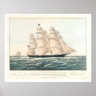 Clipper frakt "Flies Cloud" (0397A) Poster