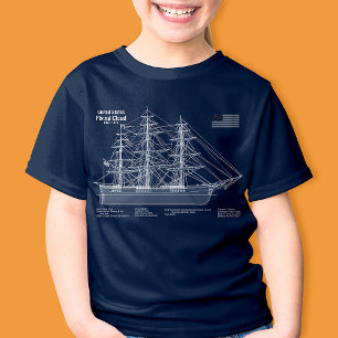Clipper Frakt Flies Cloud - Blueprint ABD T Shirt