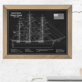 Clipper Frakt Flies Cloud - Blueprint PD Fototryck