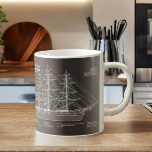 Clipper Frakt Flies Cloud - Blueprint PD Kaffemugg