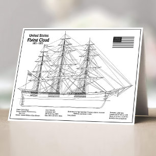 Clipper Frakt Flies Cloud - Frakt Blueprint BD Tack Kort