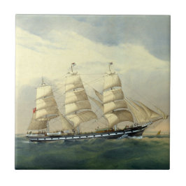 Clipper Frakt Helen Pembroke 1870 Kakelplatta
