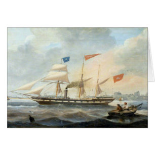 Clipper Frakt Marshall 1847 Hälsningskort