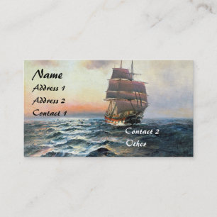 Clipper Frakt Ocean Sailing Seas Affärskorts Visitkort