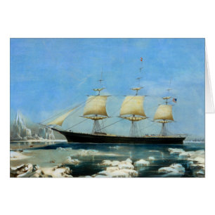 Clipper Frakt Red Jacka 1854 Hälsningskort