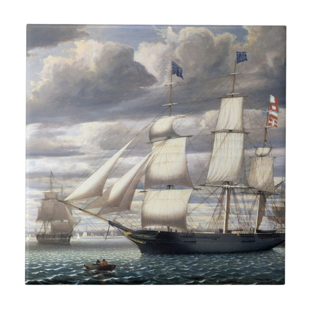 Clipper Frakt Southern Kor 1851 Kakelplatta (Framsidan)