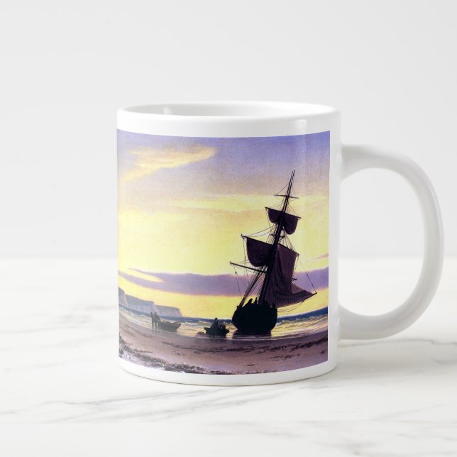 Clipper Frakt Sunset Light Bradford Marine Art Mug Jumbo Mugg (Höger)