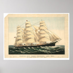 Clipper frakt ’Three Brothers’ (0406A) Poster