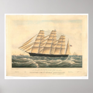 Clipper frakt "Underbara republiken" (0398A) Poster