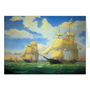 Clipper Fraktass Fitz Henry Lane 1853 Hälsningskort