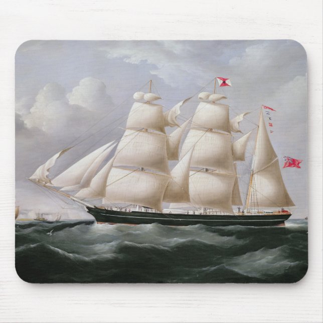 ClipperBarque "Procymatia" av Dover (olja på canv Musmatta (Framsidan)