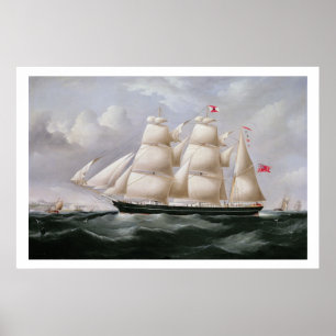 ClipperBarque "Procymatia" av Dover (olja på canv Poster