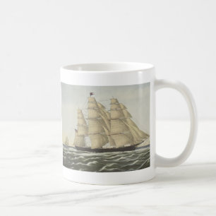 Clipperfrakt som flyger molnet kaffemugg