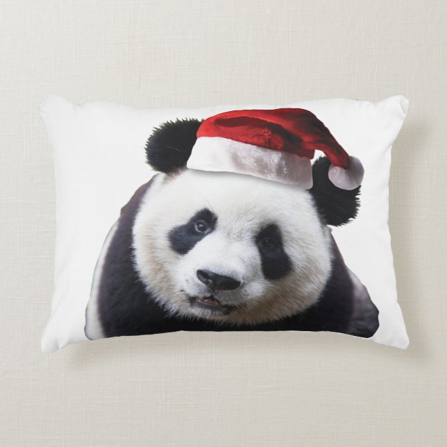 Clipping-Panda-Santa-2 Prydnadskudde (Framsidan)