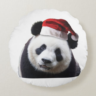 Clipping-Panda-Santa-2 Rund Kudde