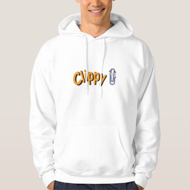 Clippy logotyp - Hoodie (Framsida)