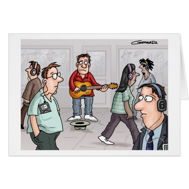 Clive Goddard, ett fantastiskt Tecknad-kort Hälsningskort (Framsidan Horizontal)