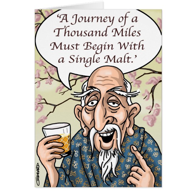 Clive Goddard, ett fantastiskt Tecknad-kort Hälsningskort (Framsidan)