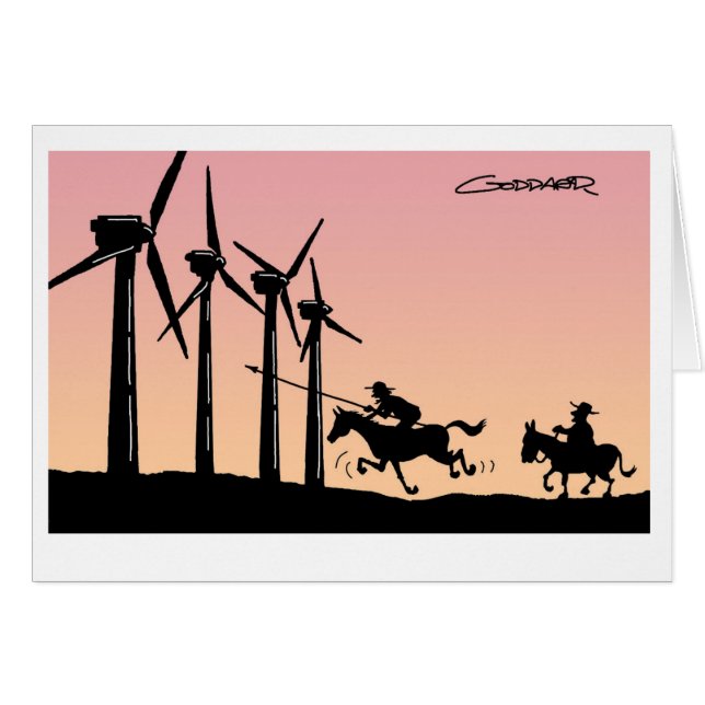 Clive Goddard, ett fantastiskt Tecknad-kort Hälsningskort (Framsidan Horizontal)