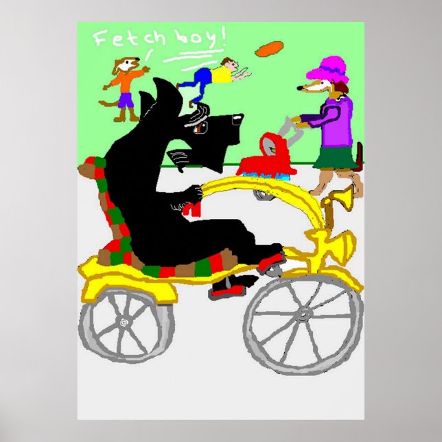 Clive Scottie on A Bike Ride Poster (Framsidan)