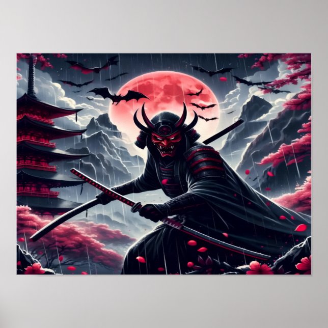 Cloaks Oni Samurai Poster (Framsidan)