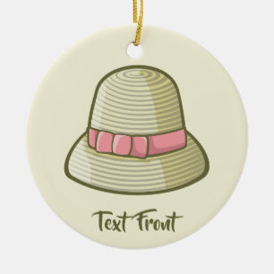 Cloche Hat Gult Julgransprydnad Keramik