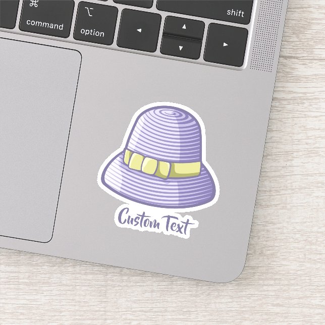 Cloche Hat Lilac Klistermärken (Detalj)