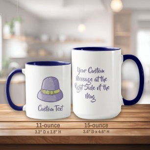 Cloche Hat Lilac Mugg