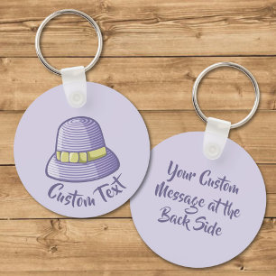 Cloche Hat Lilac Nyckelring