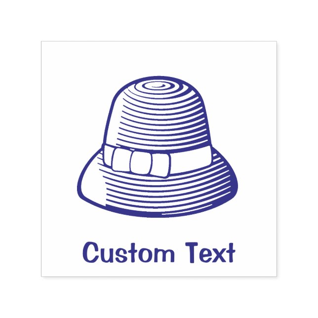 Cloche Hat Självfärgande Stämpel (Design)