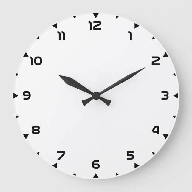 Clock 12h-mallen skapar din egen väggklocka-ansikt stor klocka (Framsida)
