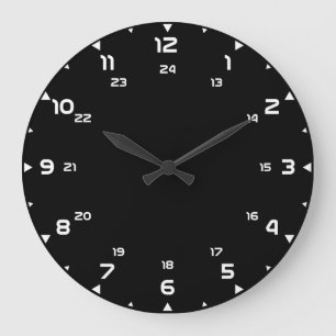 Clock 24h-mallen skapar din egen väggklocka-ansik stor klocka