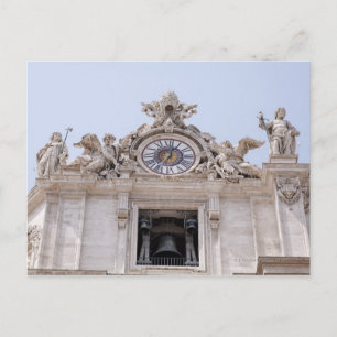 Clock and Bell, Vatikanstaten, Rom, Italien Vykort