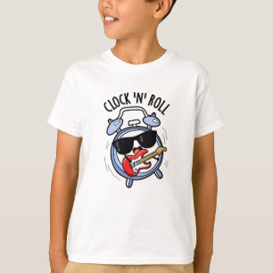 Clock and Roll Funny Sten Pun T Shirt