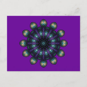 Clock Ansikte - Apophysis Fractal Vykort