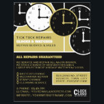 Clock Ansikte, Horologist Advertising Reklamblad<br><div class="desc">Klocka Ansikte,  horologer,  annonser från Affärskortet Store.</div>