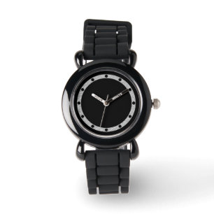 Clock Ansikte Ring Dots silver för din design Armbandsur