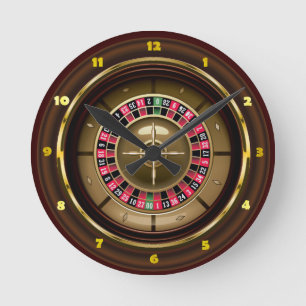 Clock av Casino Roulette-muskel Rund Klocka