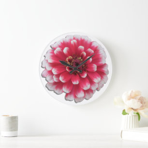 Clock - Bi-Färg Zinnia Stor Klocka