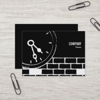 Clock Business Card Visitkort