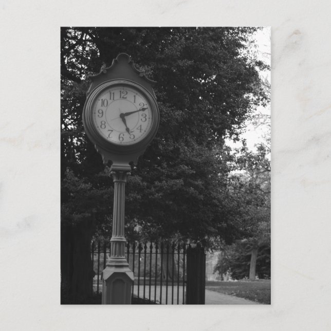 Clock, Capital Byggnad Grounds Richmond, VA Vykort (Framsida)