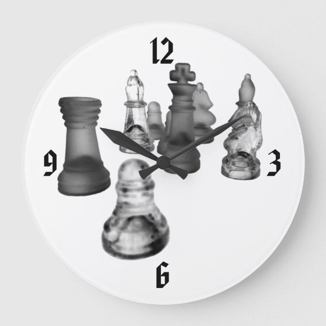 Clock Chess Stor Klocka (Framsida)