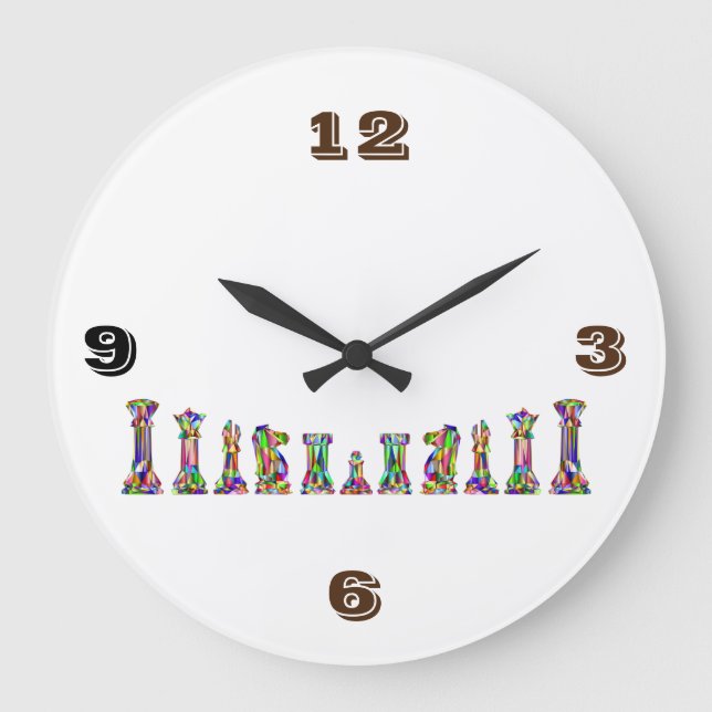 Clock Chess Stor Klocka (Framsida)