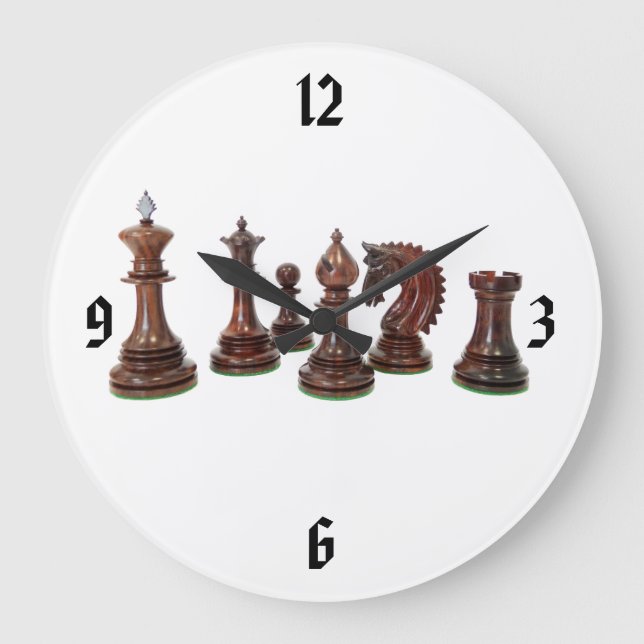 Clock Chess Stor Klocka (Framsida)