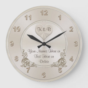 CLOCK för personlig och unika Möhippor Stor Klocka